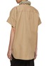 Back View - Click To Enlarge - DRIES VAN NOTEN - 3D Embroidered Oversized Cotton Cocoon Shirt