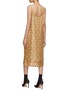 Back View - Click To Enlarge - DRIES VAN NOTEN - Butterfly Print Embellished Silk Slip Dress