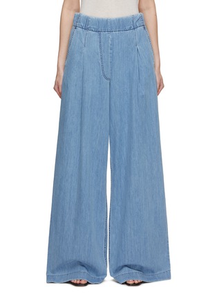 Main View - Click To Enlarge - DRIES VAN NOTEN - Wide Leg Pleated Jeans