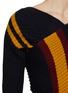  - DRIES VAN NOTEN - Stripe Knit Wrap Sweater