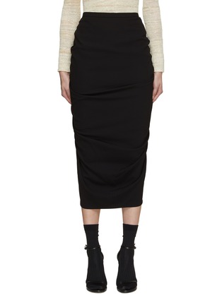 Main View - Click To Enlarge - DRIES VAN NOTEN - Draped Midi Skirt