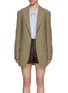 Main View - Click To Enlarge - DRIES VAN NOTEN - Single Breasted Chequered Blazer