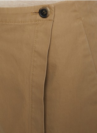 - DRIES VAN NOTEN - Pleated Skirt Panel Cotton Shorts