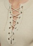  - DRIES VAN NOTEN - Lace-Up Ribbed Top
