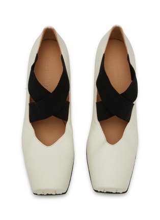 Detail View - Click To Enlarge - UMA WANG - High Ballet 45 Block Heel Leather Pumps