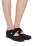 Figure View - Click To Enlarge - UMA WANG - Leather Ballet Flats