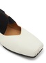 Detail View - Click To Enlarge - UMA WANG - Crisscross Elastic Leather Ballerina Flats