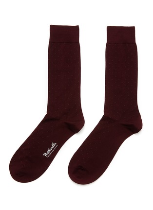 Main View - Click To Enlarge - PANTHERELLA - Gadsbury Pindot Motif Cotton Blend Anklet Socks