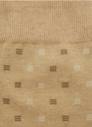 Detail View - Click To Enlarge - PANTHERELLA - Byrd Egyptian Cotton Long Ankle Socks