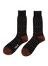 Main View - Click To Enlarge - PANTHERELLA - Wetton Abstract Check Long Ankle Socks