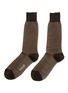 Main View - Click To Enlarge - PANTHERELLA - Tewkesbury Cotton Birdseye Long Ankle Socks