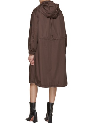 Back View - Click To Enlarge - YVES SALOMON ARMY - Hooded Detachable Long Coat