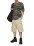 Figure View - Click To Enlarge - WE11DONE - Dirty Washed Camoflage Cotton T-Shirt