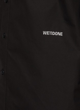  - WE11DONE - Logo Double Pocket Cotton Shirt