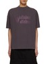Main View - Click To Enlarge - WE11DONE - Rhinestone Double Logo Cotton T-Shirt
