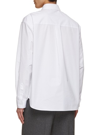 Back View - Click To Enlarge - WE11DONE - Logo Double Pocket Cotton Shirt