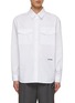 Main View - Click To Enlarge - WE11DONE - Logo Double Pocket Cotton Shirt