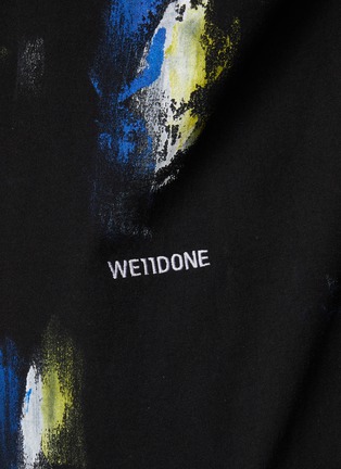  - WE11DONE - Abstract Painted Logo Cotton T-Shirt