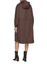 Back View - Click To Enlarge - YVES SALOMON ARMY - Hooded Detachable Long Coat