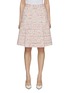 Main View - Click To Enlarge - SOONIL - Box Pleat Confetti Tweed Skirt