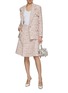 Figure View - Click To Enlarge - SOONIL - Box Pleat Confetti Tweed Skirt