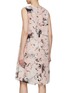 Back View - Click To Enlarge - SOONIL - Frenchie Print Silk Shift Dress