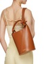 Figure View - Click To Enlarge - JACQUEMUS - Le Petit Tourni Leather Bucket Bag