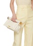 Figure View - Click To Enlarge - JACQUEMUS - La Pochette Leather Lunch Bag