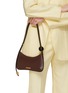 Figure View - Click To Enlarge - JACQUEMUS - Le Bisou Perle Leather Shoulder Bag