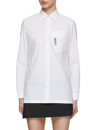 Main View - Click To Enlarge - HYEIN SEO - Pin Detail Slim Shirt