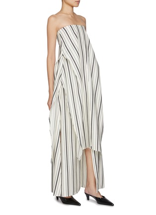 Detail View - Click To Enlarge - EENK - Off Shoulder Stripe Dress