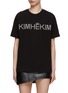 Main View - Click To Enlarge - KIMHĒKIM - Pearl Embellished Logo Cotton T-Shirt