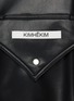  - KIMHĒKIM - Logo Label Leather Shirt