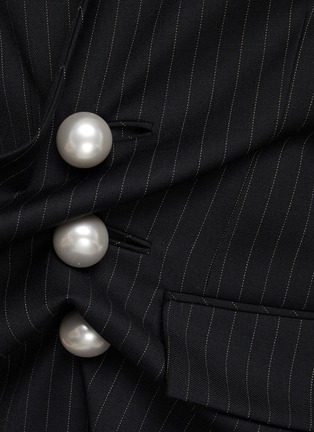  - KIMHĒKIM - Pearl Button Striped Jacket