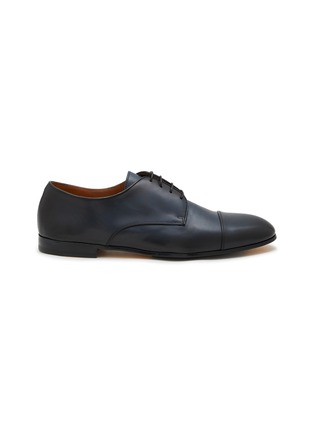 Main View - Click To Enlarge - DOUCAL'S - x Neil Barrett Puntale 4-Eyelet Leather Derby Shoes