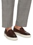 Figure View - Click To Enlarge - DOUCAL'S - x Neil Barrett Harley Leather Penny Loafers