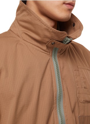 Detail View - Click To Enlarge - KOLOR BEACON - Double Collar Contrast Trim Bomber Jacket