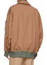 Back View - Click To Enlarge - KOLOR BEACON - Double Collar Contrast Trim Bomber Jacket