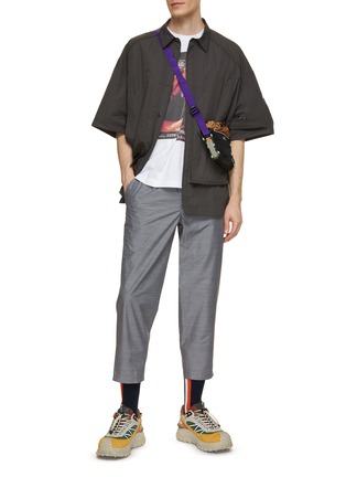 Figure View - Click To Enlarge - KOLOR BEACON - Straight Leg Belted Pants