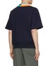Back View - Click To Enlarge - KOLOR BEACON - V-Neck Double Ribbed Collar T-Shirt