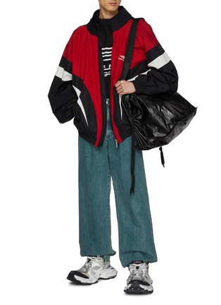 Figure View - Click To Enlarge - BALENCIAGA - Cropped Back Track Jacket