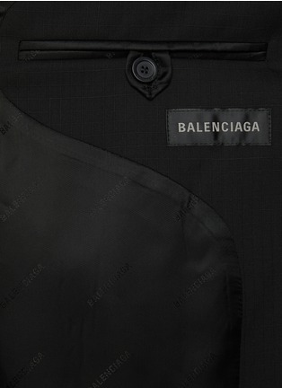  - BALENCIAGA - Single Breasted Washed Wool Blazer