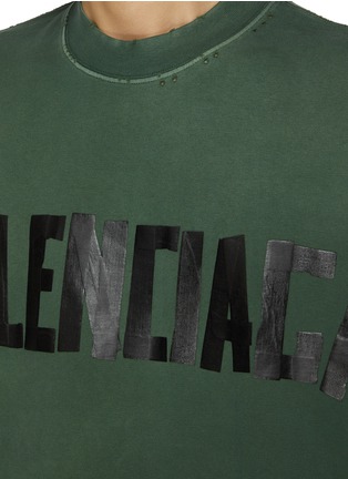  - BALENCIAGA - Gaffer Tape Logo Cotton T-shirt