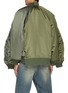 Back View - Click To Enlarge - BALENCIAGA - Two Tone Double Sleeve Bomber Jacket