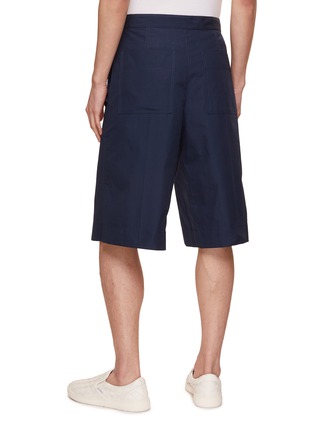 Back View - Click To Enlarge - BOTTEGA VENETA - Front Flap Sailor Cotton Shorts