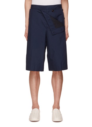 Main View - Click To Enlarge - BOTTEGA VENETA - Front Flap Sailor Cotton Shorts