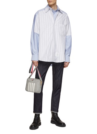 Figure View - Click To Enlarge - THOM BROWNE  - Embroidered Cut Out Crab And Starfish Shirt
