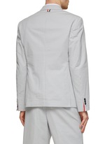 THOM BROWNE | Seesucker Single Breasted Striped Blazer | Men