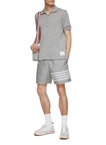 Tシャツ・カットソー THOM BROWNE SPORTY RIPSTOP BERMUDA SHORTS WITH JERSEY LINING THOM BROWNE | 4 Bar Ultralight Ripstop Shorts | Men | Lane