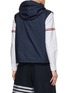 Back View - Click To Enlarge - THOM BROWNE - Ultralight Checkered 4 Bar Ripstop Hooded Vest